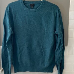 J. Crew Men's Deep Teal Crewneck Sweater
